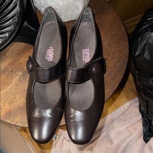 Munro Chocolate Brown Mary Jane Flats